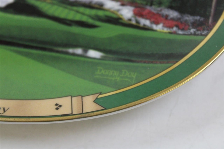 Augusta National Hole 12 Ltd Ed America's Famous Fairways Ceramic Plate by Danny Day