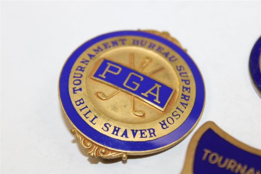 Three (3) PGA of America Shields w/Tournament Players Division Shield