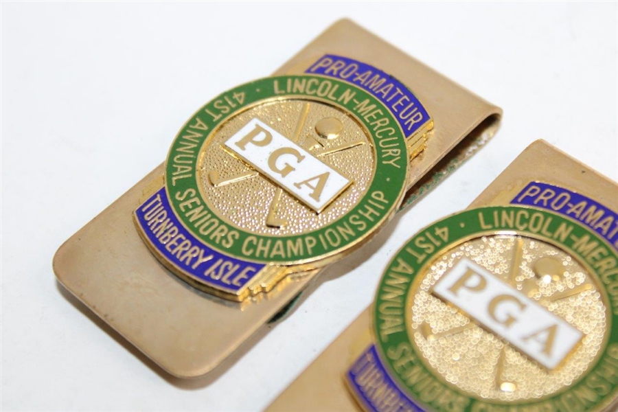 Three (3) PGA of America Seniors Pro-Amateur Championship at Turnberry Isle Clips/Badges