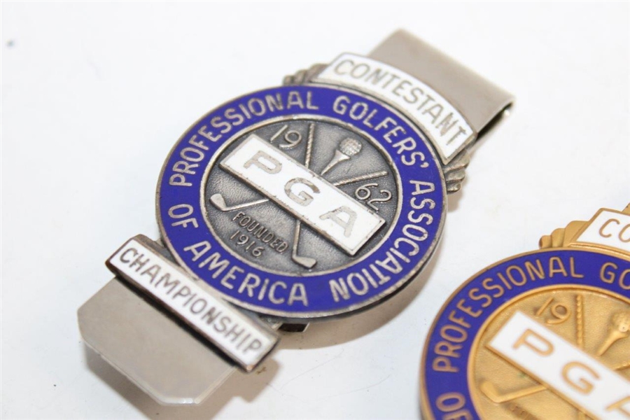 1962 PGA Championship Contestant Clip/Badge & Committee Clip/Badge