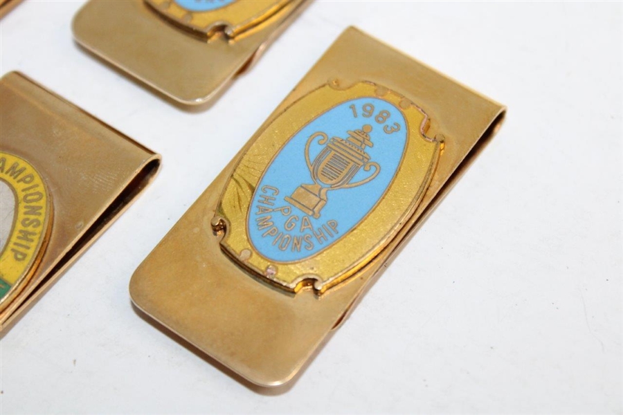 Three (3) 1983 PGA Championship & Southern Hills CC Clips/Badges