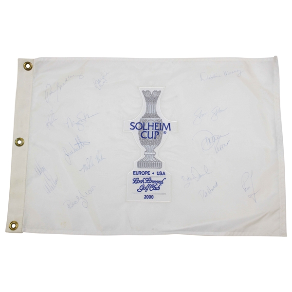 2000 Solheim Cup Flag Signed By Entire Team JSA ALOA