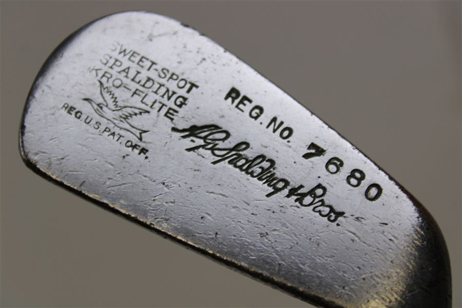 A.G. Spalding & Bros Reg. No 7680 Sweet-Spot Kro-Flite 3 Iron