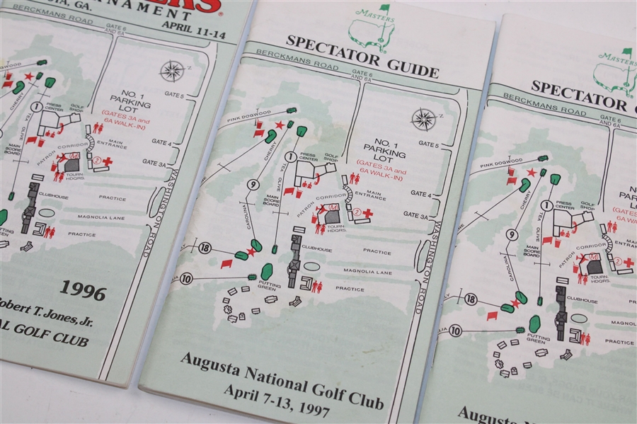 1995-1998 Masters Tournament Spectator Guides