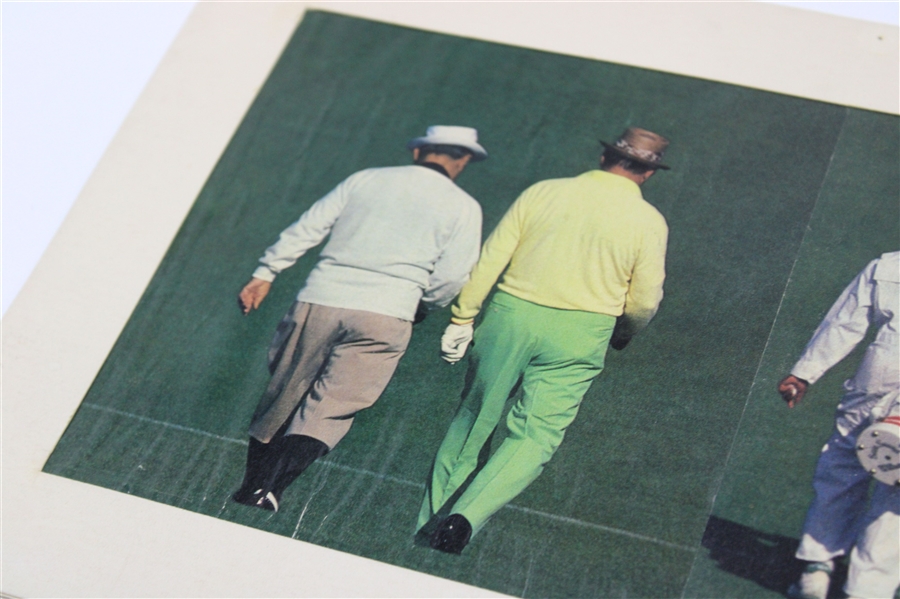 Sam Snead & Gene Sarazen Walking With Caddies Photo