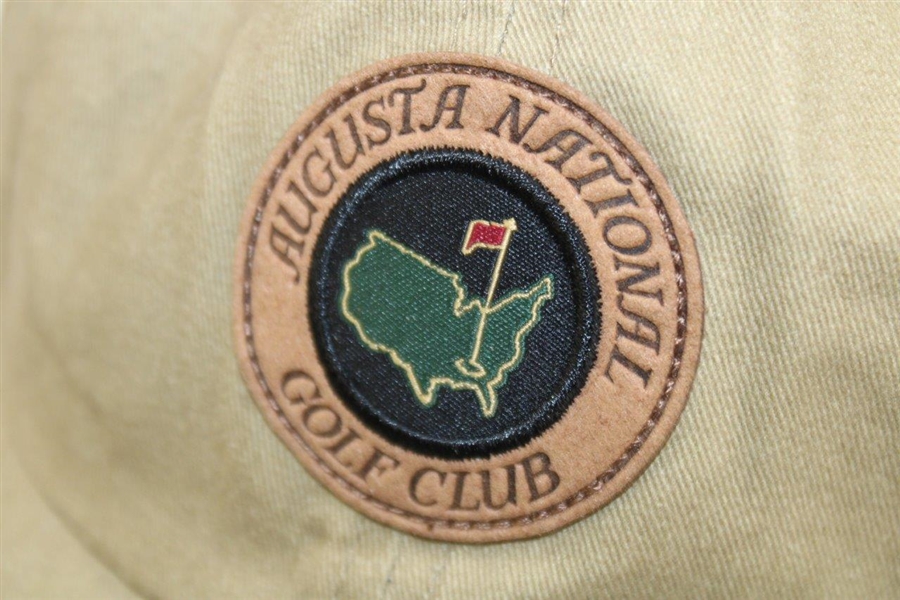 Augusta National Golf Club Logo Khaki Hat W/ Original Tags