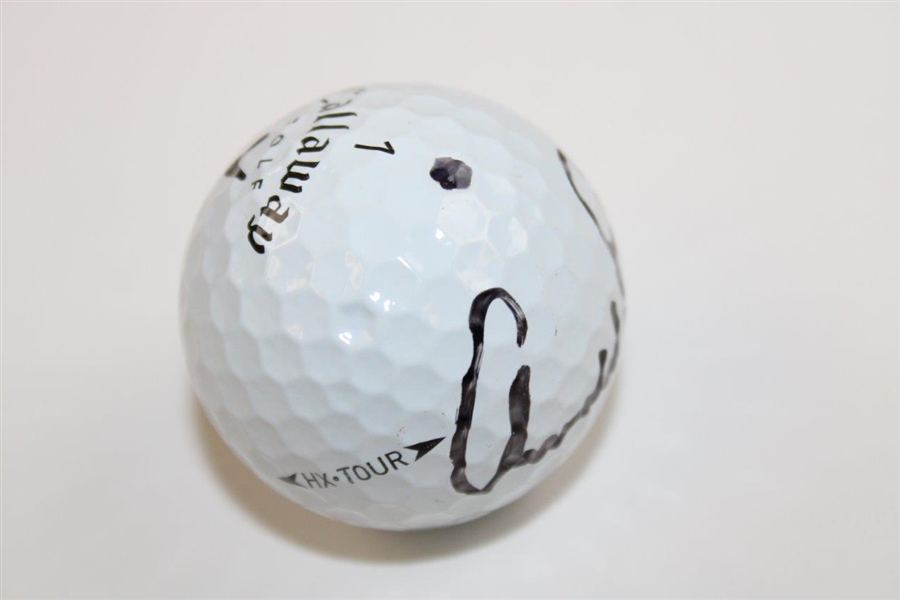 Arnold Palmer Signed Callaway Umbrella Logo Golf Ball JSA ALOA