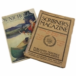 1895 Scribners Magazine & 1920 St. Nichols For Boys & Girls - Each w/ Golf Articles