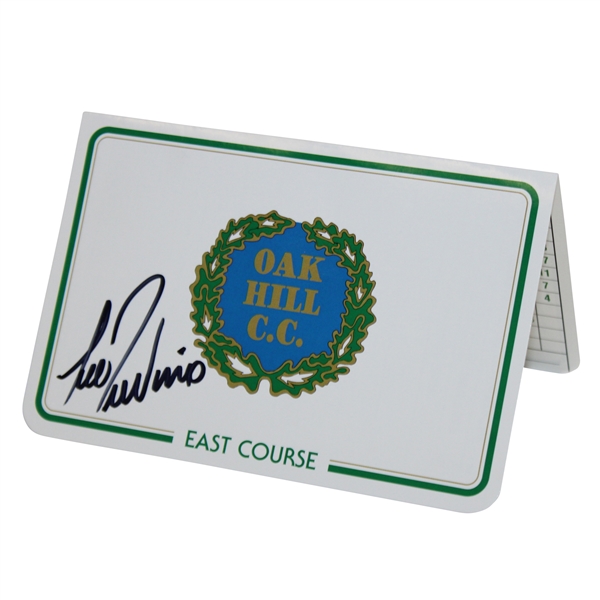 Lee Trevino Signed Oak Hill Country Club Course Scorecard JSA ALOA