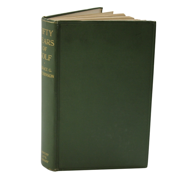 1919 'Fifty Years of Golf' 1st Edition Book by Horace G. Hutchinson