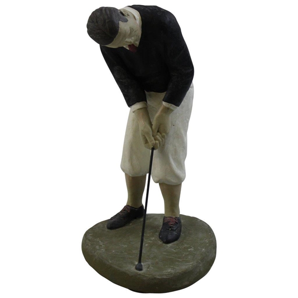 Large 1930’s Era Bobby Jones Austin Sculpture Hand Painted Golfing Figure