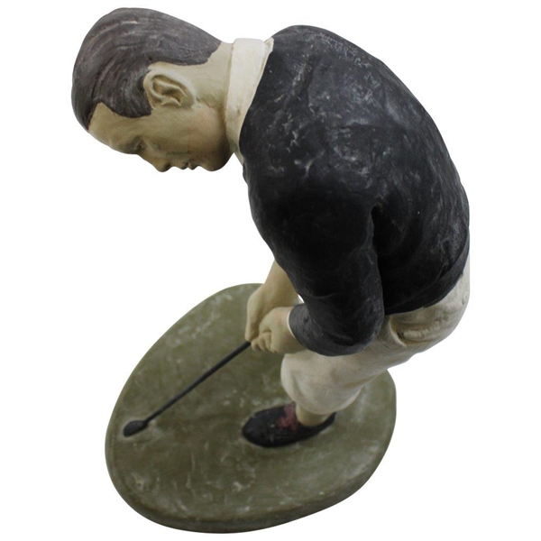 Large 1930’s Era Bobby Jones Austin Sculpture Hand Painted Golfing Figure