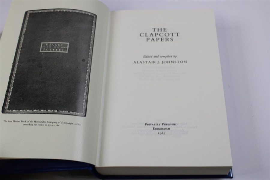 1985 'The Clapcott Papers' 1st Ed. Ltd Ed #253/400 Book by Alastair Johnston