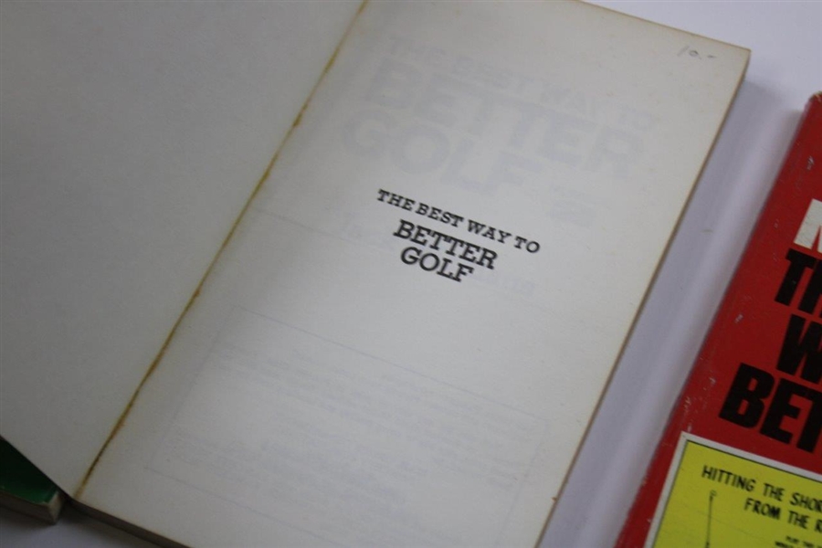 Jack Nicklaus 'The Best Way To Better Golf' Number 1-3 Books 