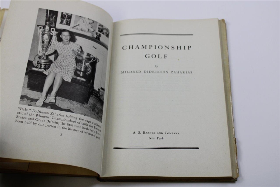 1948 'Championship Golf' By Babe Didrikson Zaharias