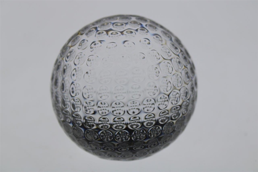 Waterford Crystal Dimple Golf Ball Paperweight