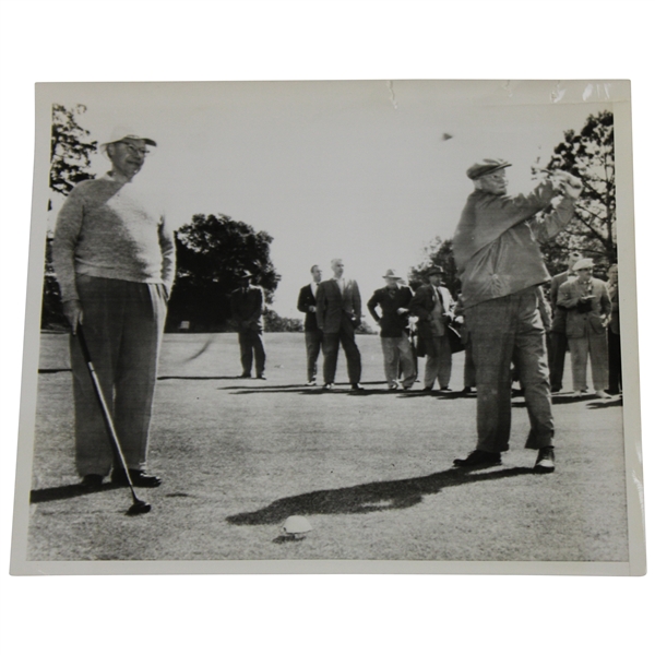 1953 President Eisenhower Tees Off at Augusta National Golf Club