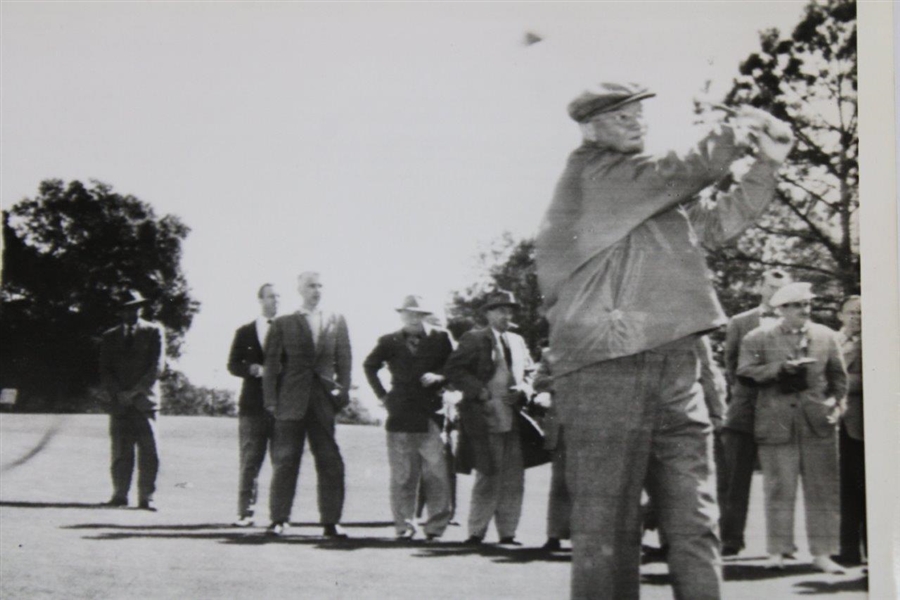 1953 President Eisenhower Tees Off at Augusta National Golf Club