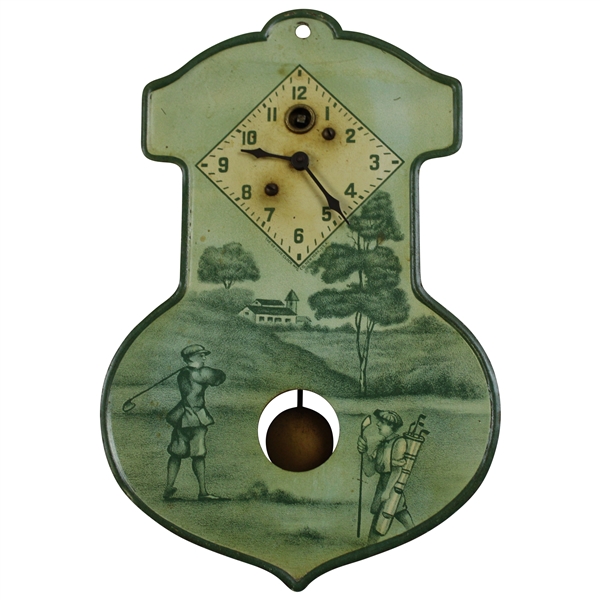 1910 De Luxe Pendulum Clock - Waterbury Ct. Manufactured August C Keebler Co. w/ Key