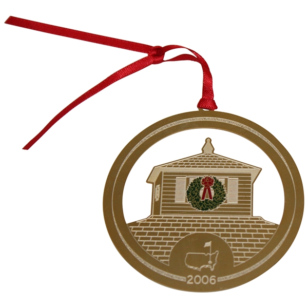 2006 Augusta National Golf Club Gold Tone 'Crow's Nest' Holiday Ornament