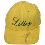John Daly & Other Signed Masters Litter Employee Hat JSA ALOA 
