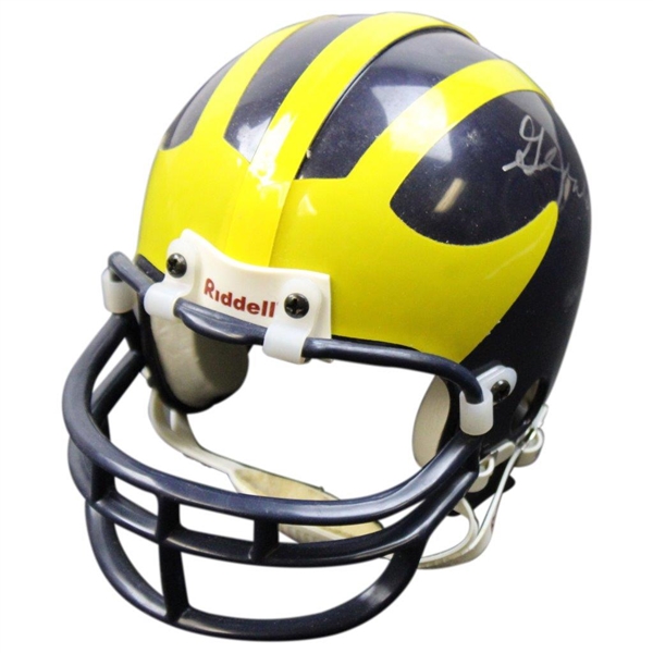 Gerald Ford Signed University Of Michigan Mini Football Helmet JSA ALOA