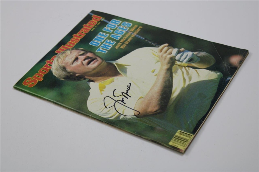 Jack Nicklaus Signed April 21st 1986 Sports Illustrated Magazine JSA ALOA