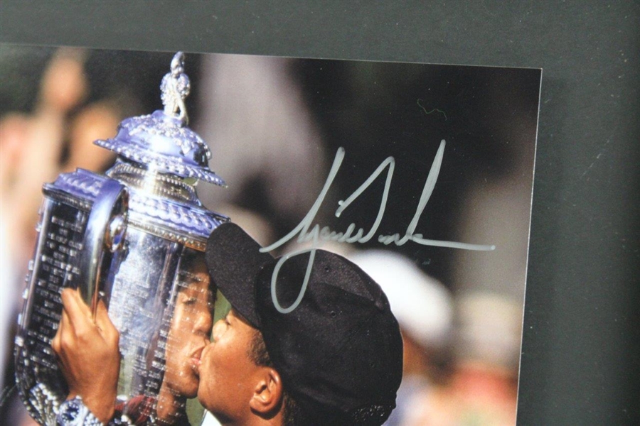 Tiger Woods Signed Ltd Ed PGA Wanamaker Trophy Color Photo 36/100 UDA #BAJ24846