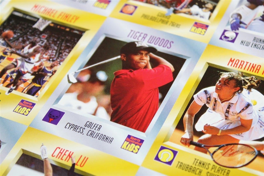 Seldom Seen Intact 1996 Sports Illustrated For Kids Magazine - Tiger Rookie Card