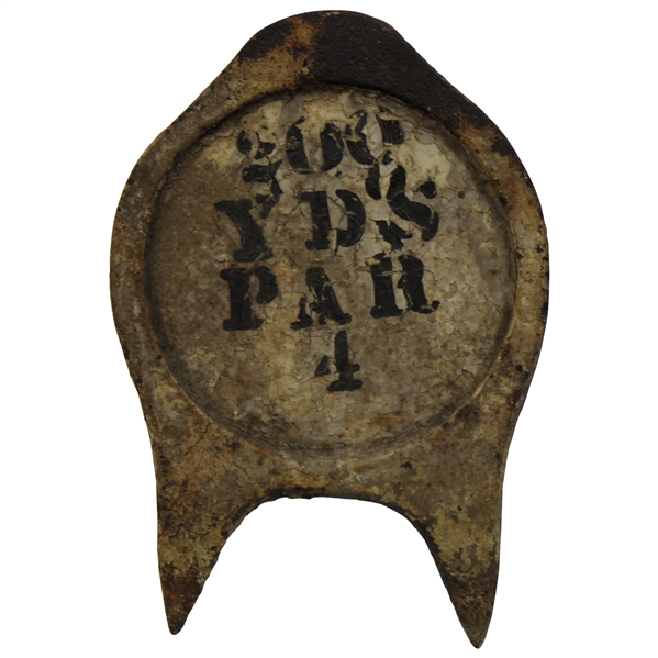 Cast Iron Tee Marker With Original Paint