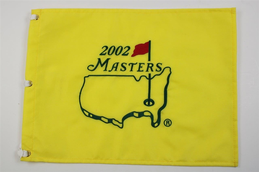 2001, 2002, 2005 & 2019 Unsigned Masters Tournament Embroidered Flags 