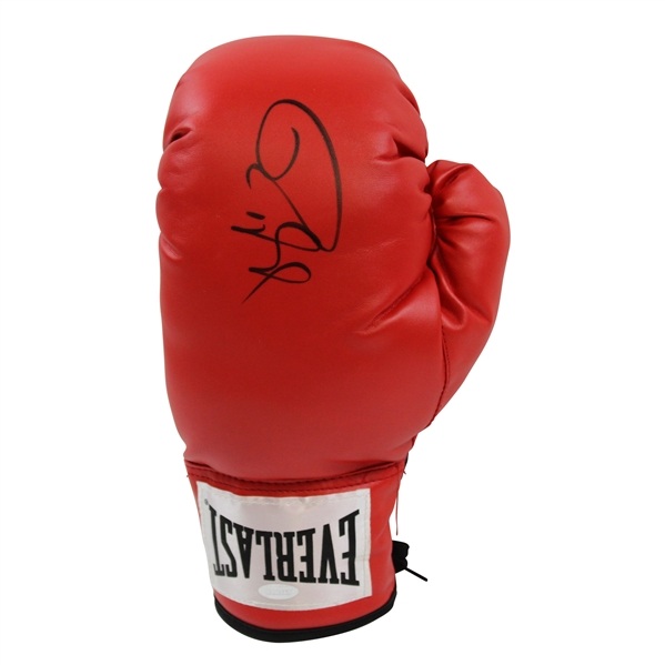 Roy Jones Jr Signed Red Left-Hand Everlast Boxing Glove with COA