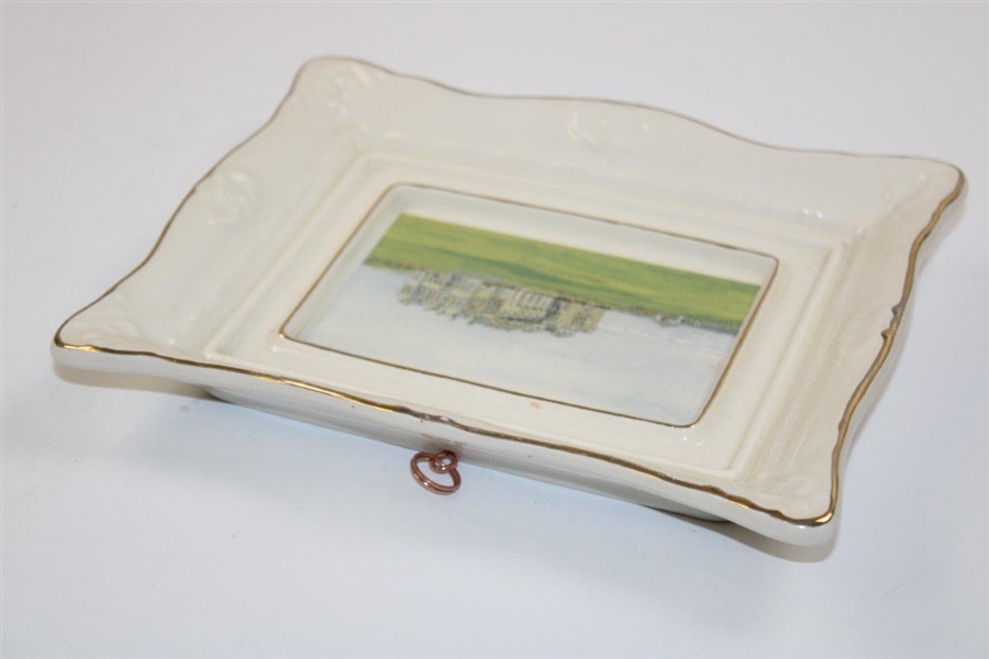 St. Andrews Millennium Collection Porcelain Wall Dish by Artist Bill Waugh