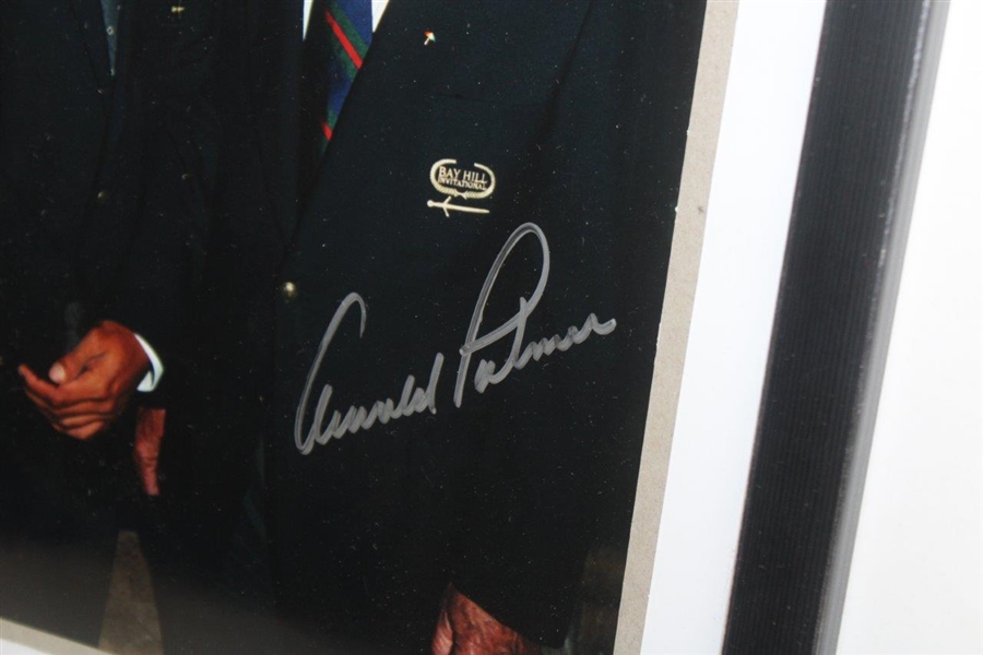 Arnold Palmer Signed Framed Ltd. Ed. Photo W/ Tiger Woods JSA ALOA