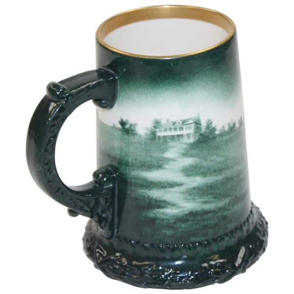 Gold Wash Rimmed Lenox Ceramic Art Company Hand Painted Stein