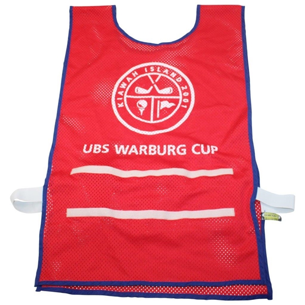 Ray Floyd 2001 UBS Warburg Cup At Kiawah Island Caddie Bib
