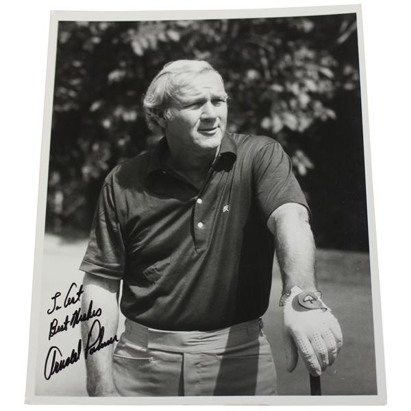Arnold Palmer Signed Photo Personalized & Inscribed 'Best Wishes' JSA ALOA