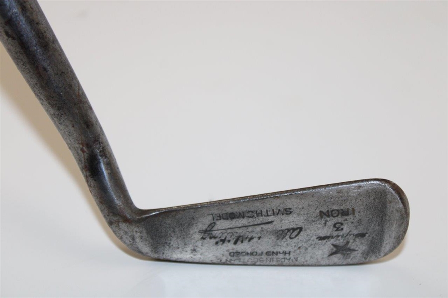 Albert Whiting Smith Model Superior Hand Forged Dot Faced Anti-Shank 3 Iron