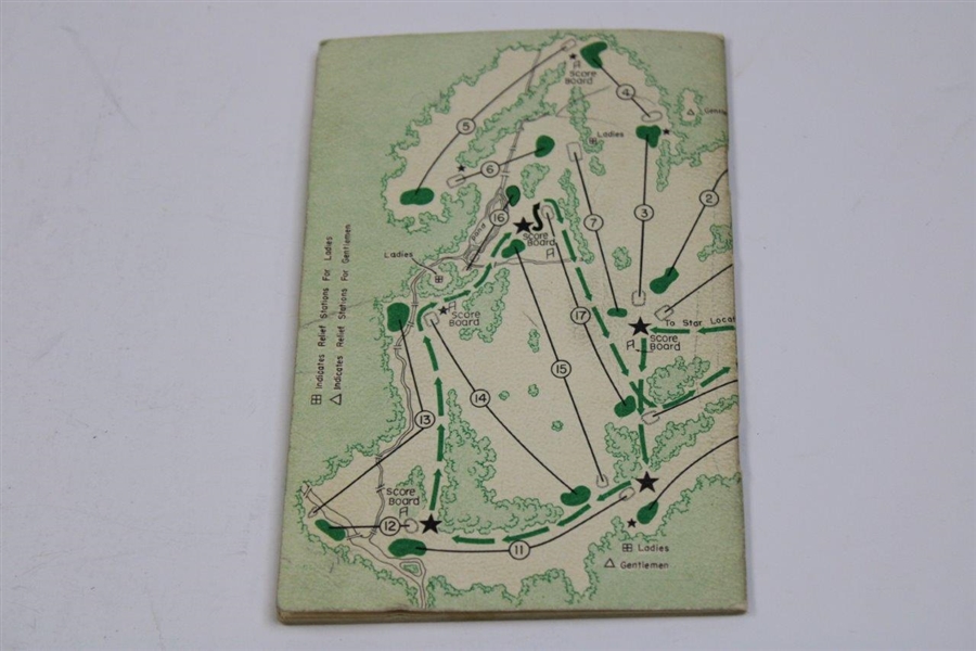 Claude Harmon, Picard, Snead & others Signed 1951 Masters Spectator Guide JSA ALOA