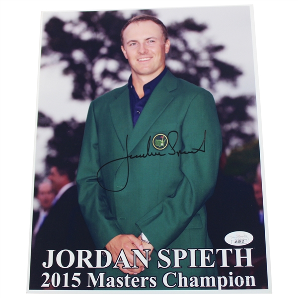 Jordan Spieth Signed 2015 Masters 8x10 Photo JSA #AR55625
