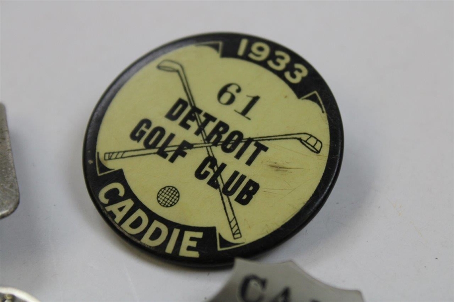 Group Of 4 Caddie Badges 