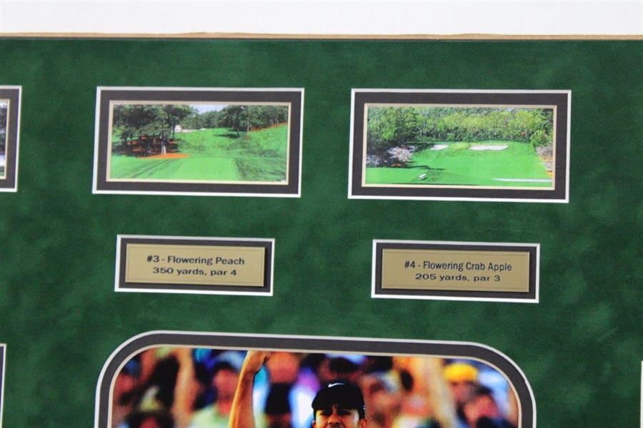 Tiger Woods Champion Of The Masters Matted Photo Display 