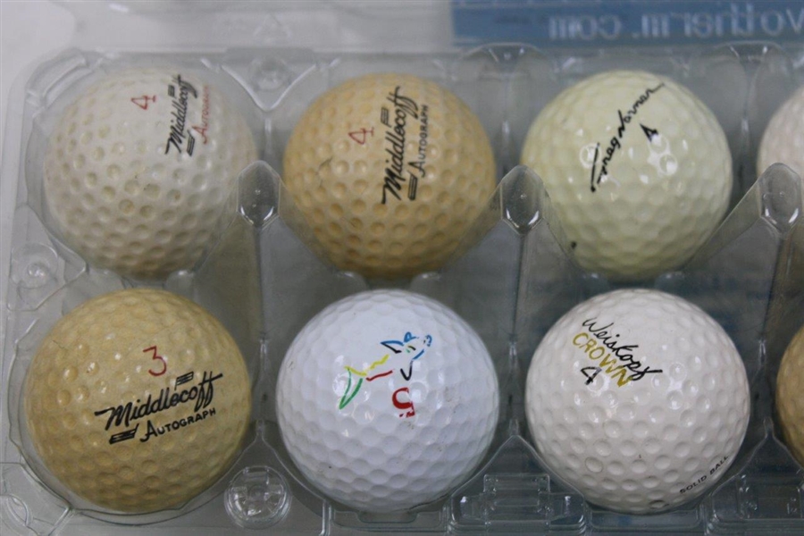 Forty (40) Player Logo Signature Golf Balls - Casper, Middlecoff, Norman, & Weiskopf