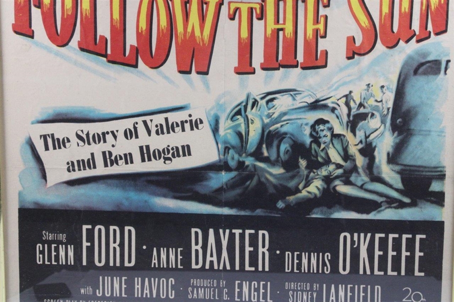 'Follow The Sun' Movie Poster About Ben Hogan's Life - Framed