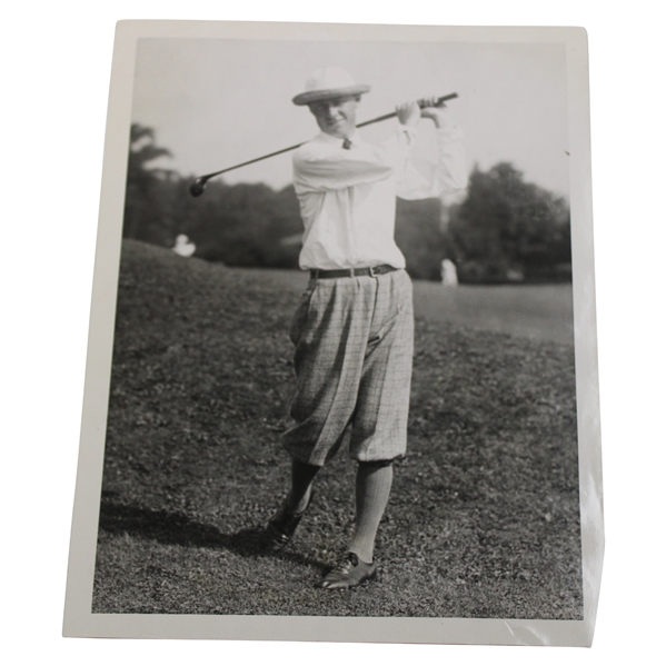1921 Chick Evans Press Photo - Prepares to Sail to England for the British Amateur & Unofficial 1st Walker Cup