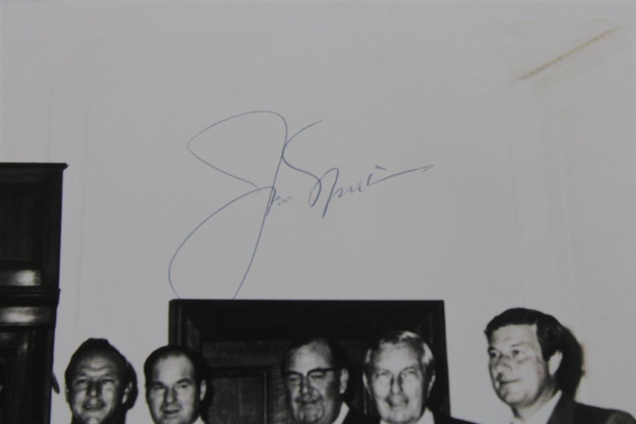 Jack Nicklaus Signed Photo W/ Nicklaus, Palmer & Others JSA ALOA