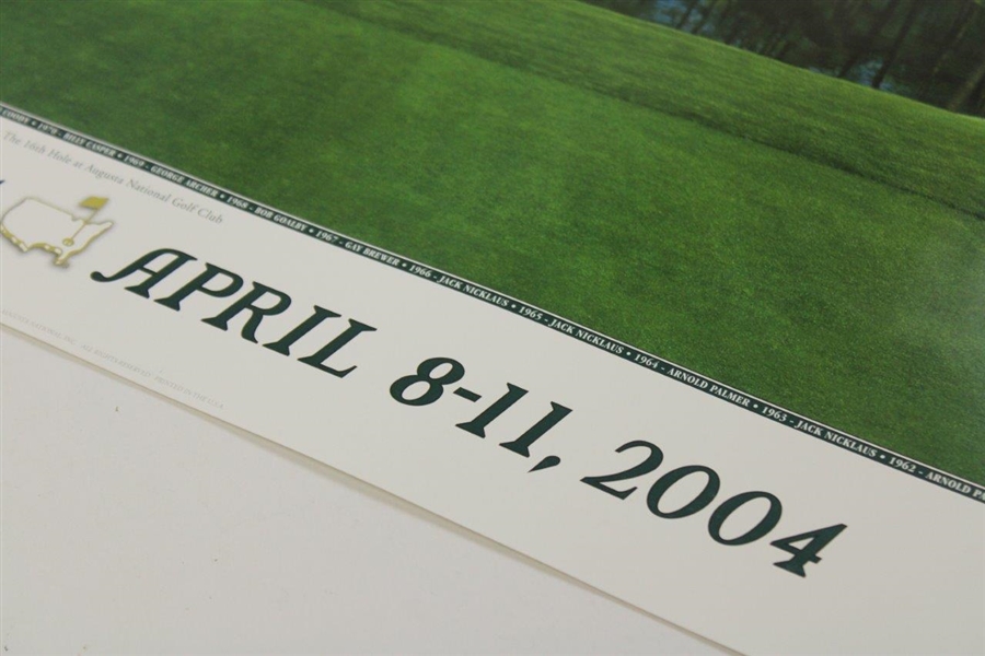 2004 Masters Tournament 16th Hole Poster By Photographer Rob Brown 