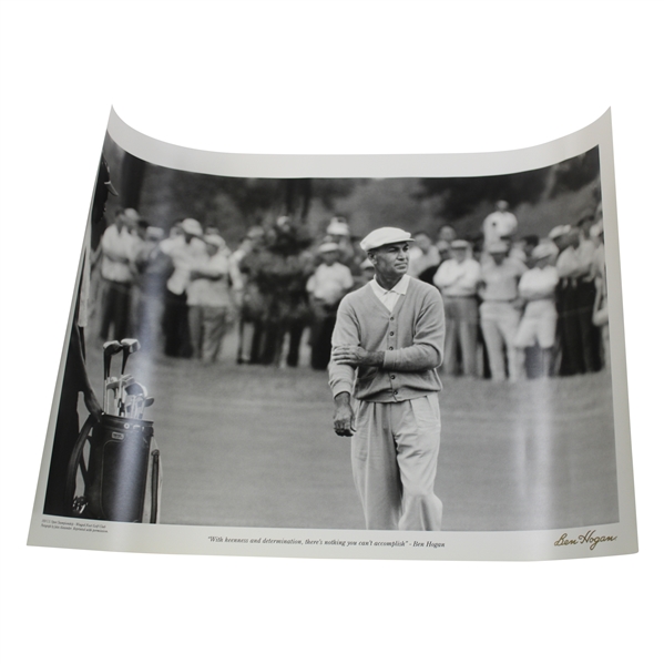 With Keenness & Determination, There's Nothing You Can't Accomplish Ben Hogan Poster
