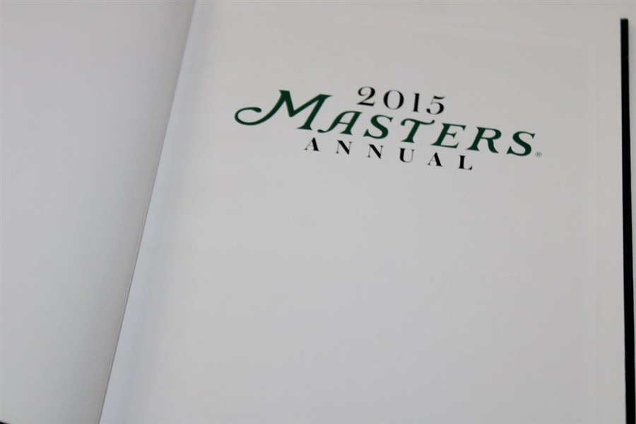 Seven (7) Masters Tournament Annuals (2007, 2009, 2011-2015) 