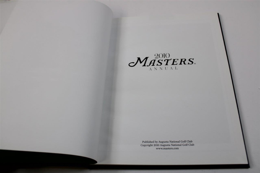 2010 Masters Tournament Annual Book - Phil Mickelson's Third Masters Win